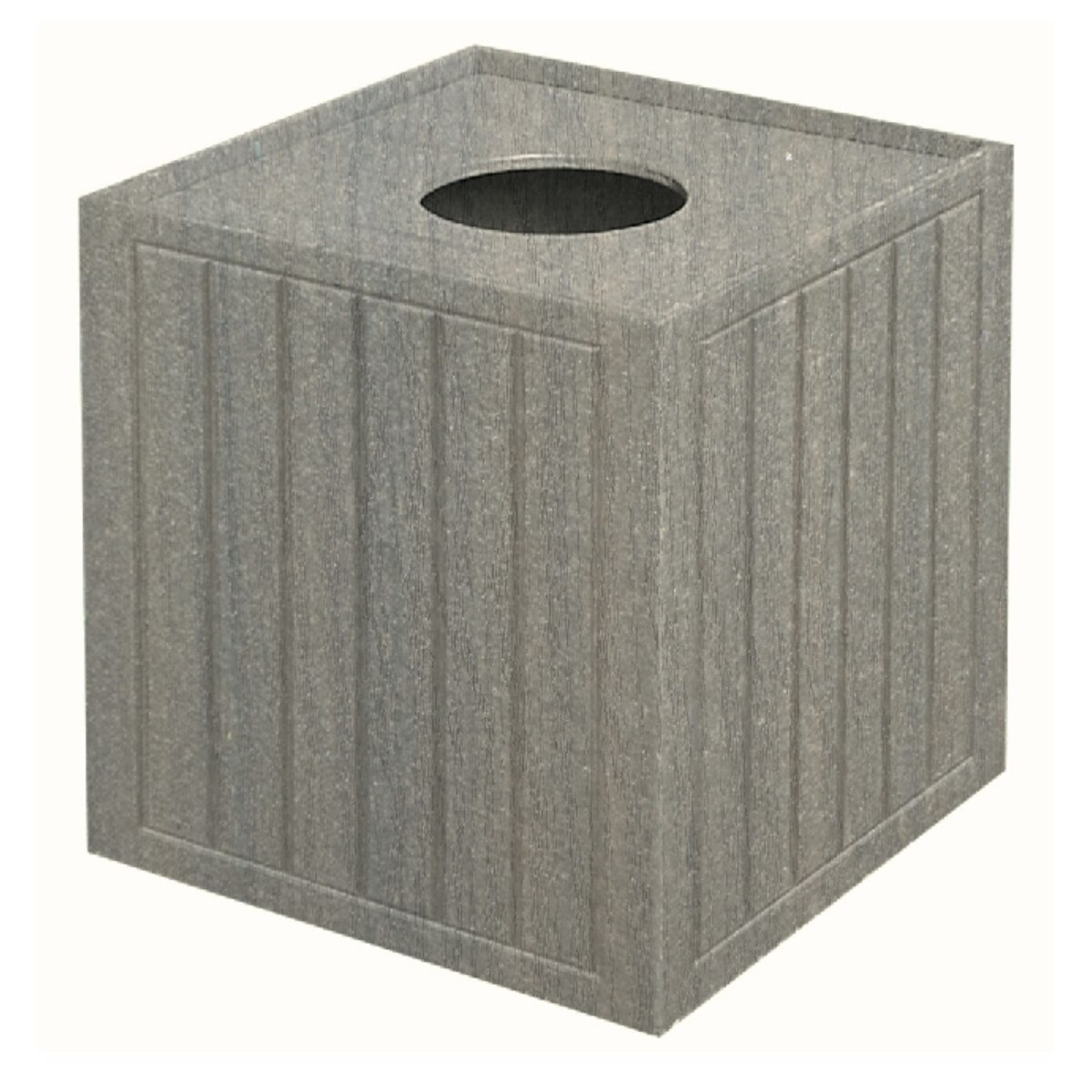 Square Pull-Top Trash Coastal Gray